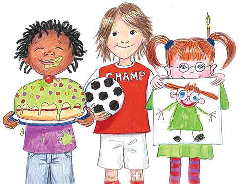 Pencil drawing of children on adoptionlpus's homepage, the adoption agency based in buckinghamshire.